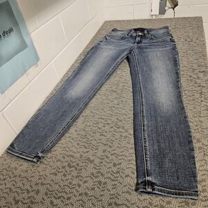 Silver Jeans Womens 27 Blue Suki Slim Strech Dark Wash‎ Denim 27x28